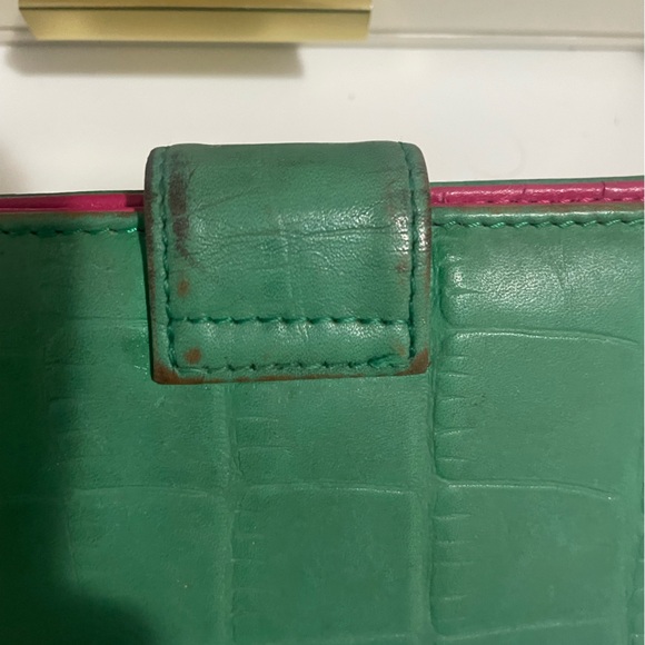 Valentino Rudy Croc Embossed long Bifold wallet UC - Picture 12 of 13